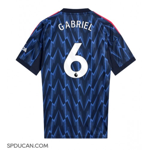 Muški Nogometni Dres Arsenal Gabriel Magalhaes #6 Gostujuci 2025-26 Kratak Rukav